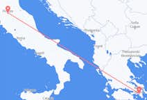 Flyg från Florens, Italien till Aten, Grekland