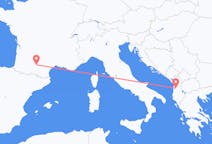 Flyg från Tirana, Albanien till Toulouse, Frankrike