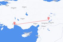 Vols depuis la ville d'Antalya vers la ville d'Adıyaman