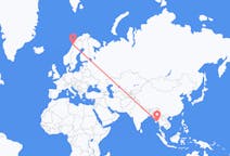 Flyrejser fra Rangoon, Myanmar (Burma) til Bodø, Norge