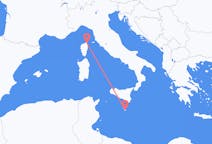 Flyrejser fra Malta, Malta til Bastia, Frankrig