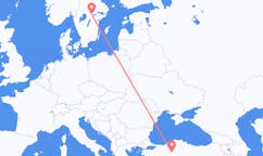 Flyreiser fra Ankara, Tyrkia til Örebro, Sverige