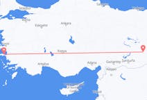 Fly fra Diyarbakır til Samos
