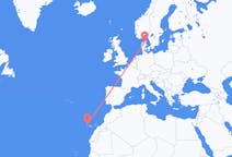 Flights from Santa Cruz de La Palma, Spain to Aalborg, Denmark