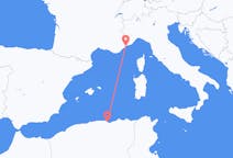 Flyrejser fra Béjaïa, Algeriet til Nice, Frankrig