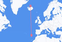 Flights from Vila Baleira, Portugal to Akureyri, Iceland