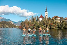 Les en tocht stand-up paddling op het Bled-meer