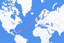 เที่ยวบิน จาก ไตรมาสที่ต่ำกว่าของเจ้าชาย, ซินต์มาร์เทน ไปยัง เคมี่, ฟินแลนด์