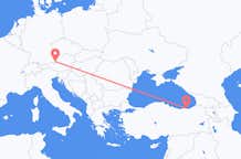 Flyrejser fra Trabzon til Salzburg