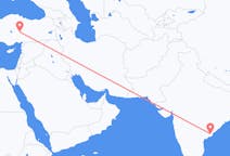 出发地 印度出发地 拉贾蒙德里目的地 土耳其開塞利的航班