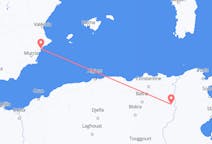出发地 阿尔及利亚出发地 泰贝萨目的地 西班牙阿利坎特的航班