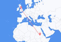 Flyg från Khartoum, Sudan till Manchester, Sudan