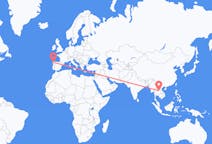 Flyreiser fra Udon Thani, til Santiago de Compostela