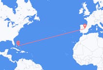 Flights from Rock Sound, the Bahamas to Madrid, Spain
