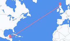 Flyg från Utila, Honduras till Inverness, Skottland