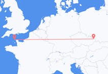 Flyrejser fra Alderney, Guernsey til Ostrava, Tjekkiet