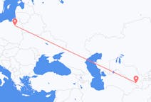 Flights from Qarshi, Uzbekistan to Szymany, Szczytno County, Poland
