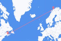 Fly fra Moncton til Tromsø