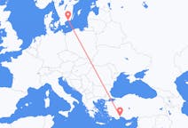 Lennot Antalyasta, Turkki Ronnebyyn, Ruotsi