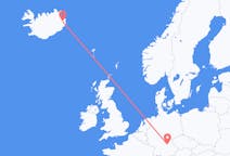 아이슬란드 에질스타디르에서 출발해 독일 뉘른베르크로(으)로 가는 항공편