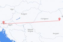 Flights from Ljubljana in Slovenia to Bacău in Romania