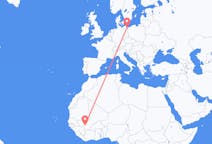 Flyrejser fra Bamako, Mali til Heringsdorf, Tyskland