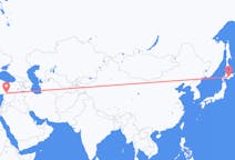 Flyreiser fra Obihiro, Japan til Gaziantep, Tyrkia