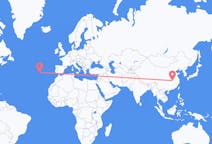 Flights from Wuhan, China to Ponta Delgada, Portugal