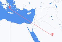 사우디 아라비아 알카심 지역에서 출발해 그리스 플라카로(으)로 가는 항공편