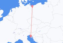 Рейсы из Щецина, Польша в Пулу, Хорватия