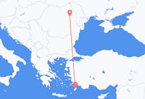 Flights from Rhodes in Greece to Bacău in Romania