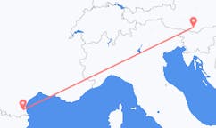 Lennot Klagenfurtista, Itävalta Perpignaniin, Ranska