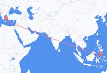 Flyreiser fra Manado, Indonesia til Iraklio, Hellas