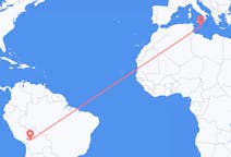 Flyg från La Paz, Bolivia till Malta (kommun), Malta