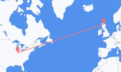 Flyg från Indianapolis, USA till Inverness, Skottland