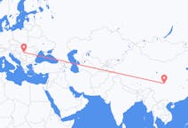 Flyrejser fra Mianyang, Kina til Timișoara, Rumænien
