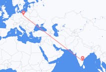 Flyreiser fra Tirupati, India til Poznan, Polen