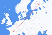 Vluchten van Clermont-Ferrand, Frankrijk naar Joensuu, Finland
