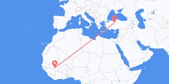 Flyg från Mali till Turkiet