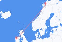 Loty z Knocka, Irlandia do Narwiku, Norwegia
