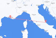 Flyrejser fra Pescara, Italien til Marseille, Frankrig