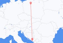 Flyreiser fra Tivat, Montenegro til Bydgoszcz, Polen