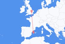 Flights from Ibiza, Spain to London, England