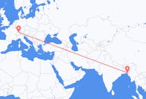 Flyreiser fra Chittagong, til Zürich