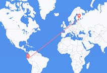 Flüge von Jaén, Peru nach Lappeenranta, Finnland