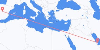 出发地 卡塔尔目的地 西班牙的航班