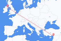 Flights from Hatay Province in Turkey to Belfast in Northern Ireland