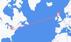 Flyrejser fra Pittsburgh, USA til Dundee, Skotland
