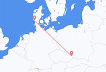 Fly fra Ostrava til Esbjerg