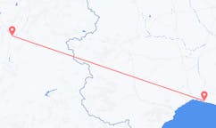 Flyrejser fra Grenoble, Frankrig til Genova, Italien